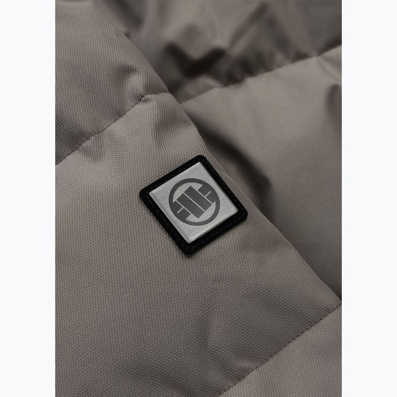 Kurtka zimowa męska Pitbull Patton Quilted Hooded taupe 10