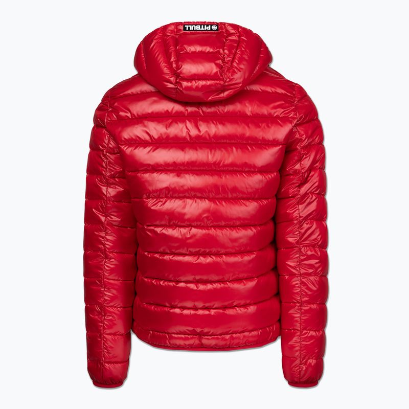 Kurtka zimowa męska Pitbull Shatto Quilted Hooded red/black 2