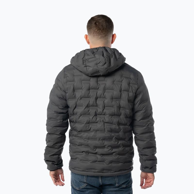Kurtka zimowa męska Pitbull Camino Quilted Hooded graphite 3