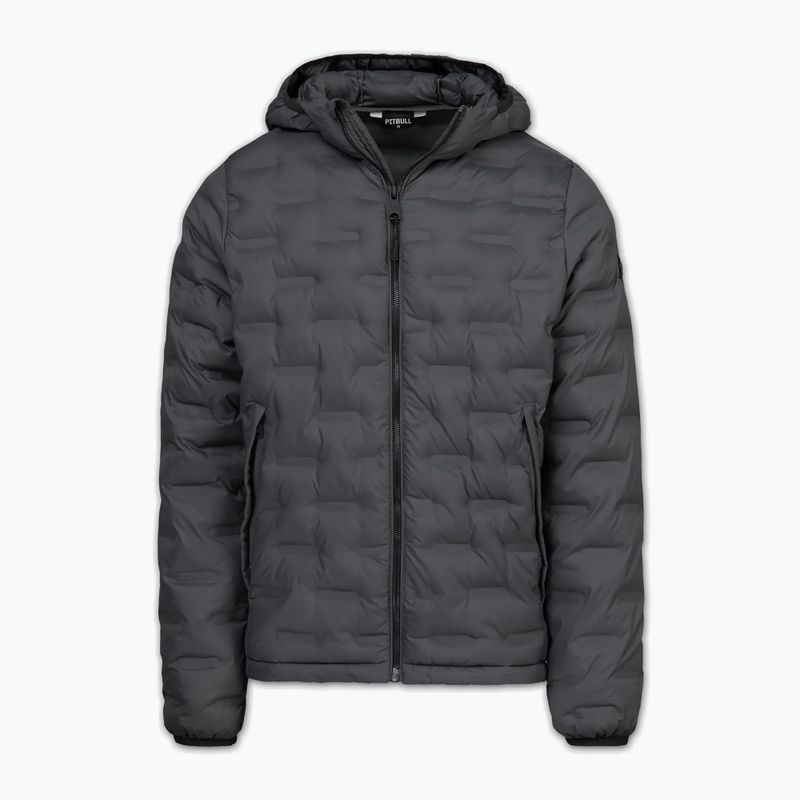 Kurtka zimowa męska Pitbull Camino Quilted Hooded graphite 4