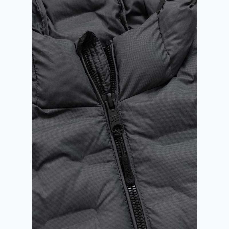 Kurtka zimowa męska Pitbull Camino Quilted Hooded graphite 6