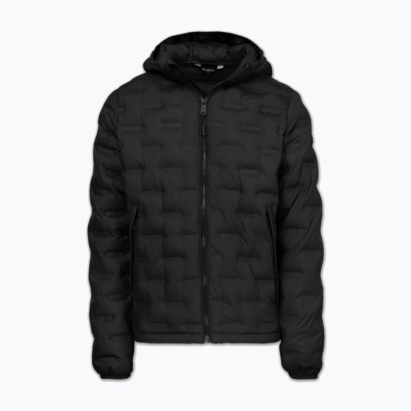 Kurtka zimowa męska Pitbull Camino Quilted Hooded black 5