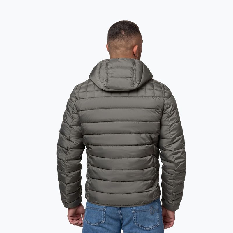 Kurtka zimowa męska Pitbull Foothill Hooded Padded taupe 3
