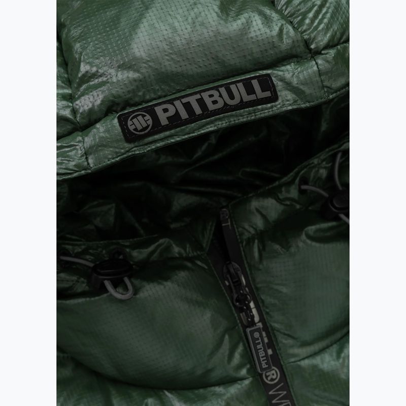 Kurtka zimowa męska Pitbull Pepperwood Ribstop Padded Hooded black/green 9