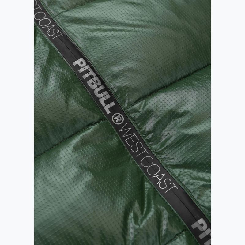 Kurtka zimowa męska Pitbull Pepperwood Ribstop Padded Hooded black/green 11