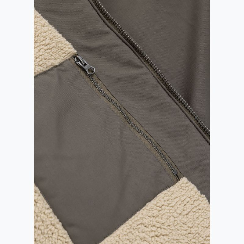 Kurtka zimowa męska Pitbull Elkwood 3 Sherpa Hooded taupe 11