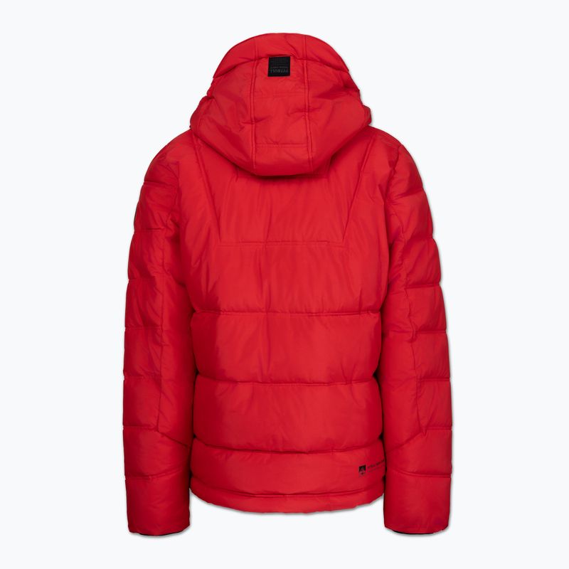 Kurtka zimowa męska Pitbull Piedmont Quilted Hooded fluo/red 2