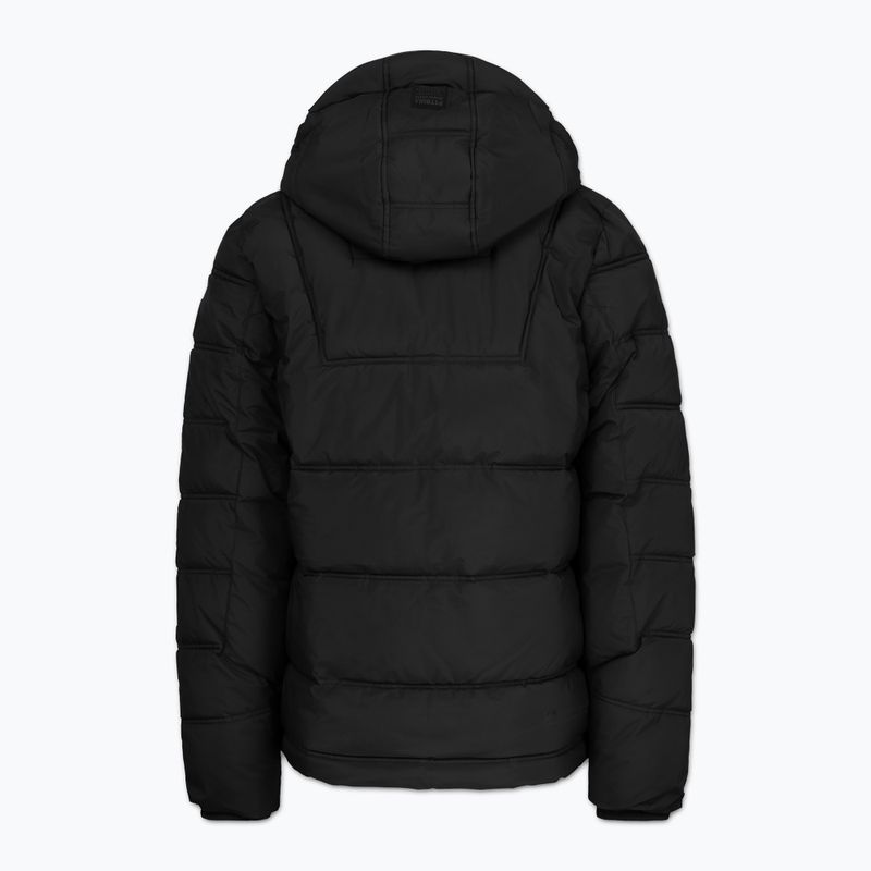 Kurtka zimowa męska Pitbull Piedmont Quilted Hooded black 2