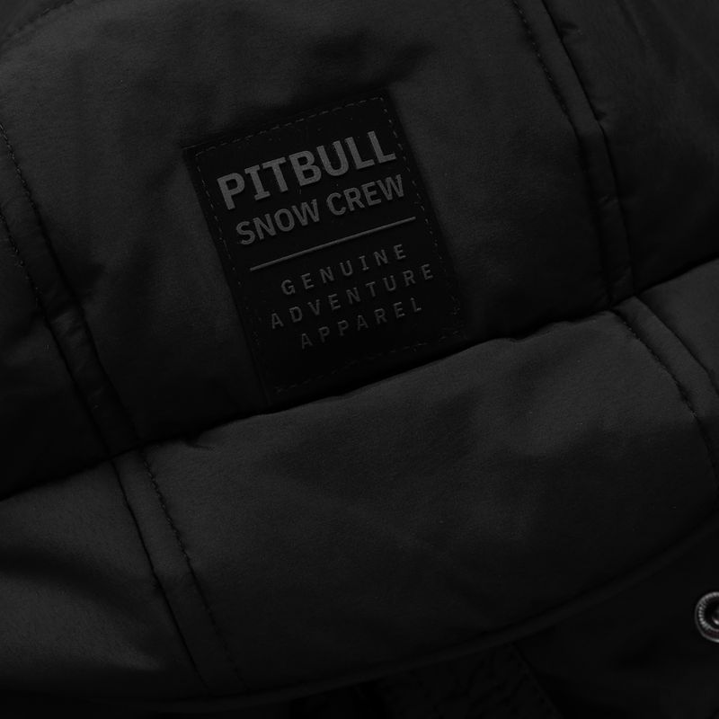 Kurtka zimowa męska Pitbull Piedmont Quilted Hooded black 6
