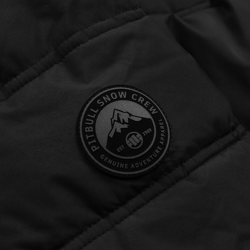 Kurtka zimowa męska Pitbull Piedmont Quilted Hooded black 7