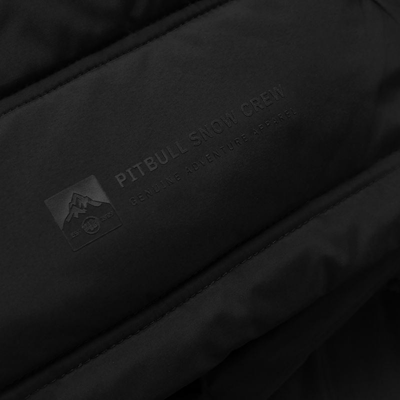 Kurtka zimowa męska Pitbull Piedmont Quilted Hooded black 10