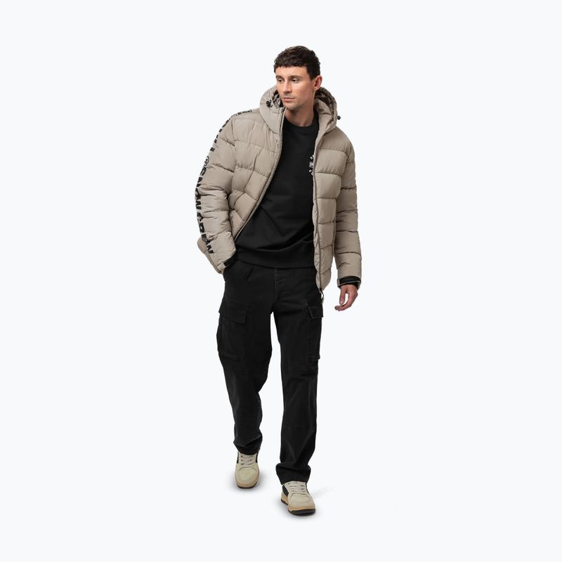 Kurtka zimowa męska Pitbull Airway 4 Padded Hooded pale sand 6