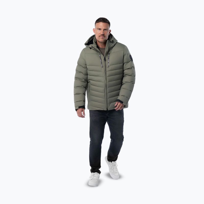 Kurtka zimowa męska Pitbull Crestline Padded Hooded dusty salvia 2