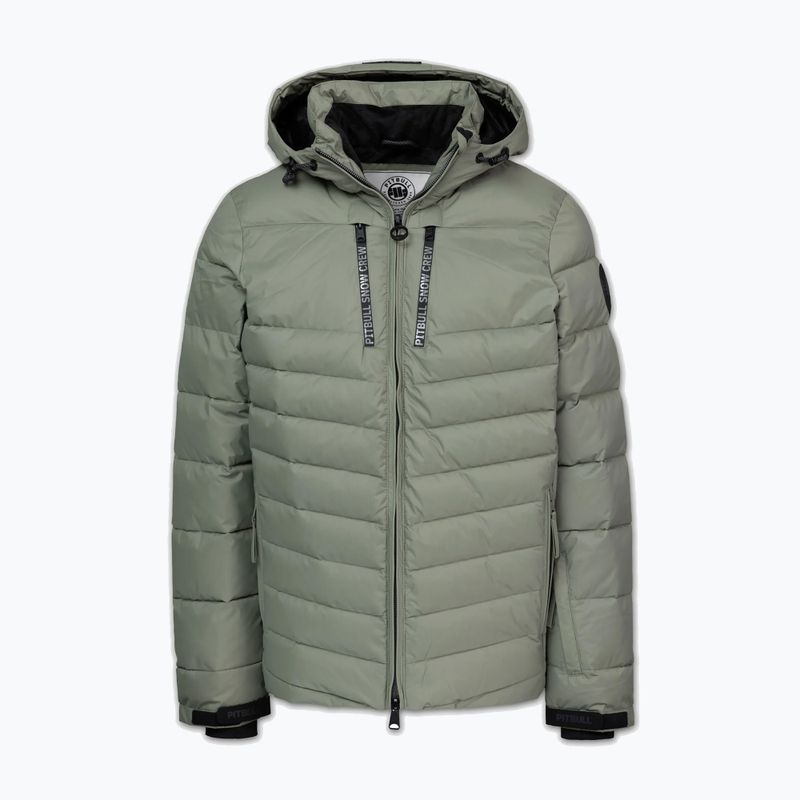 Kurtka zimowa męska Pitbull Crestline Padded Hooded dusty salvia 4