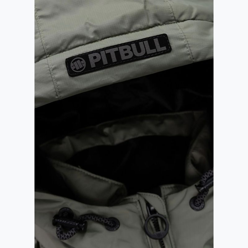 Kurtka zimowa męska Pitbull Crestline Padded Hooded dusty salvia 6