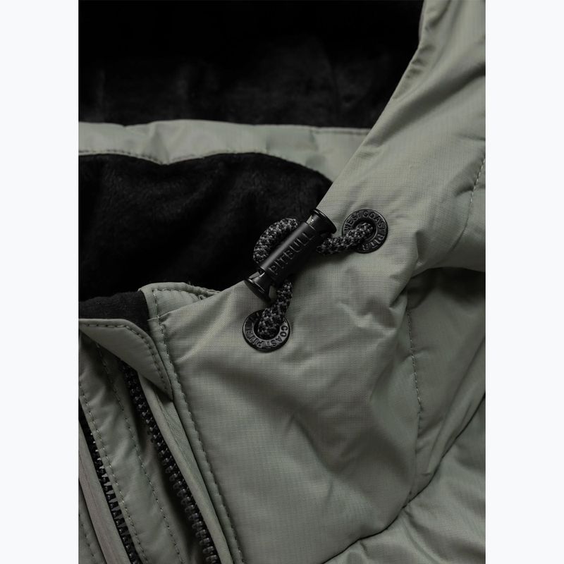 Kurtka zimowa męska Pitbull Crestline Padded Hooded dusty salvia 7