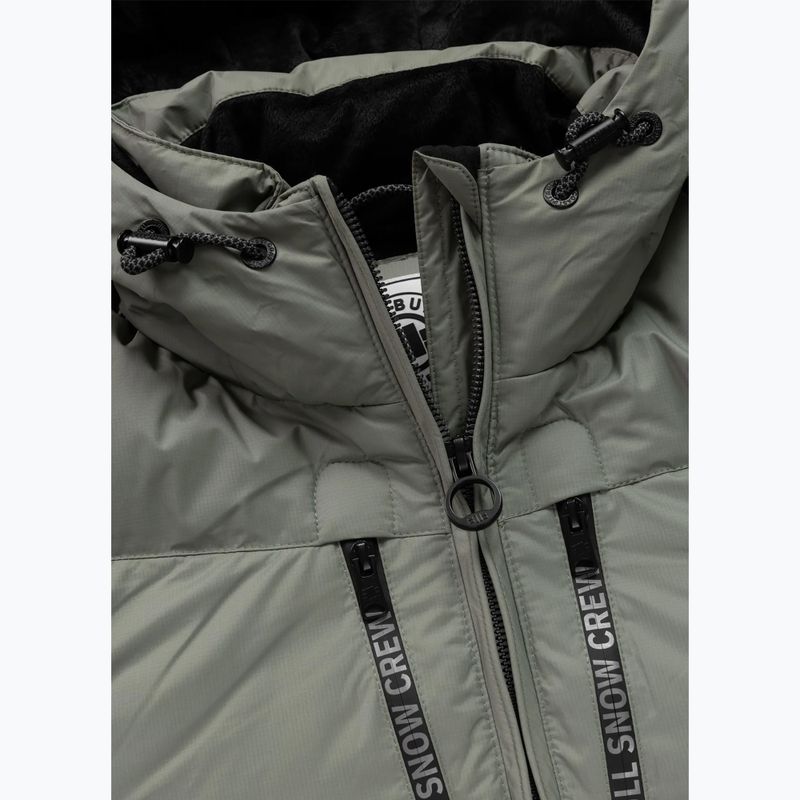 Kurtka zimowa męska Pitbull Crestline Padded Hooded dusty salvia 8