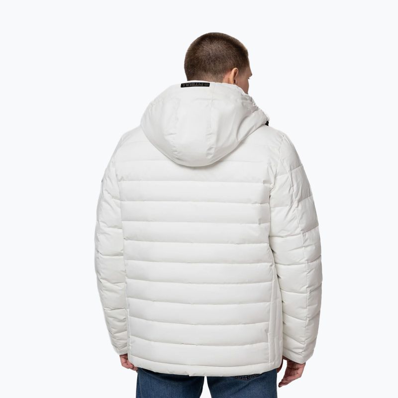 Kurtka zimowa męska Pitbull Crestline Padded Hooded off white 3