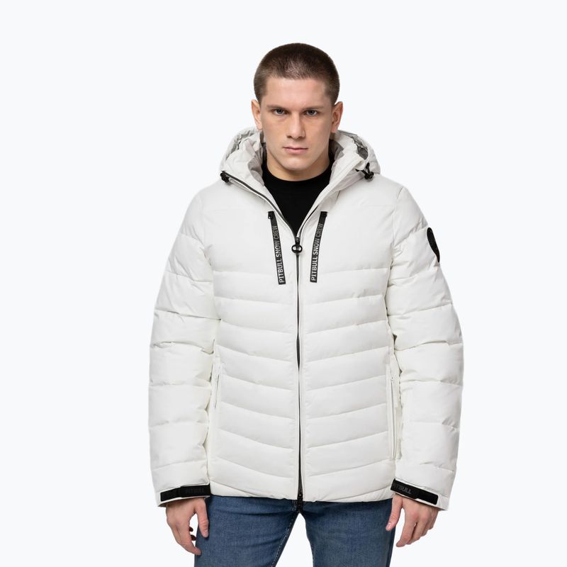 Kurtka zimowa męska Pitbull Crestline Padded Hooded off white 4