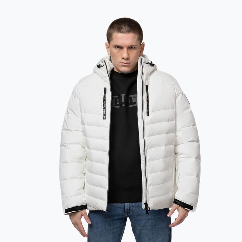 Kurtka zimowa męska Pitbull Crestline Padded Hooded off white 5