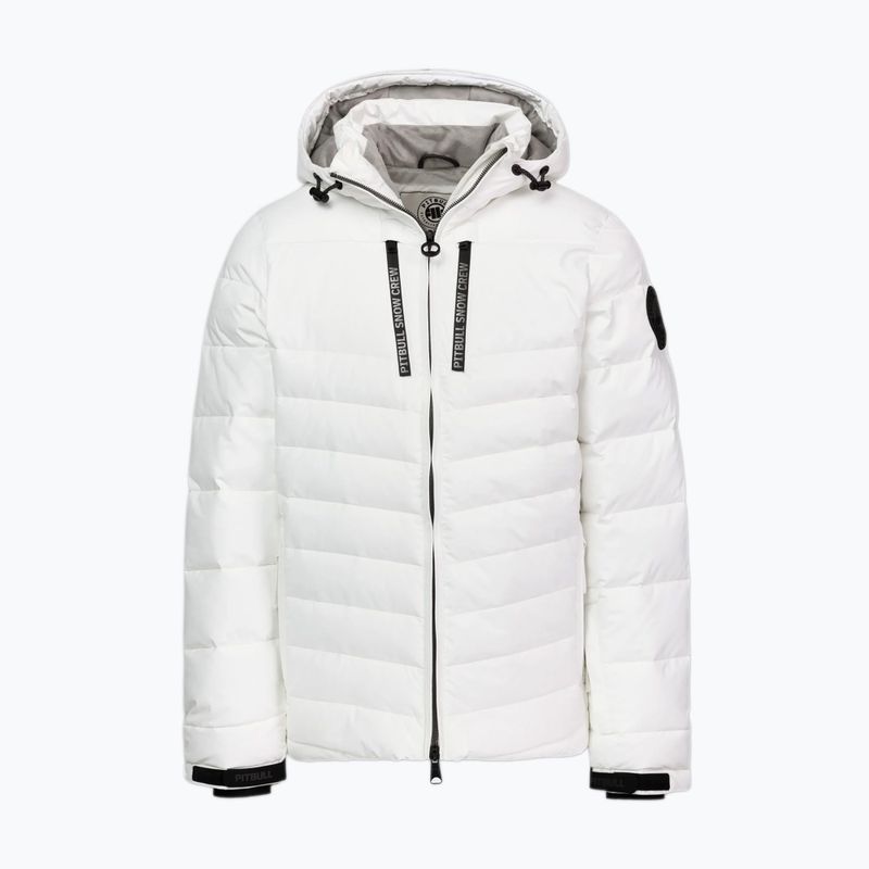 Kurtka zimowa męska Pitbull Crestline Padded Hooded off white 6