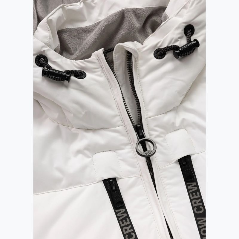 Kurtka zimowa męska Pitbull Crestline Padded Hooded off white 8