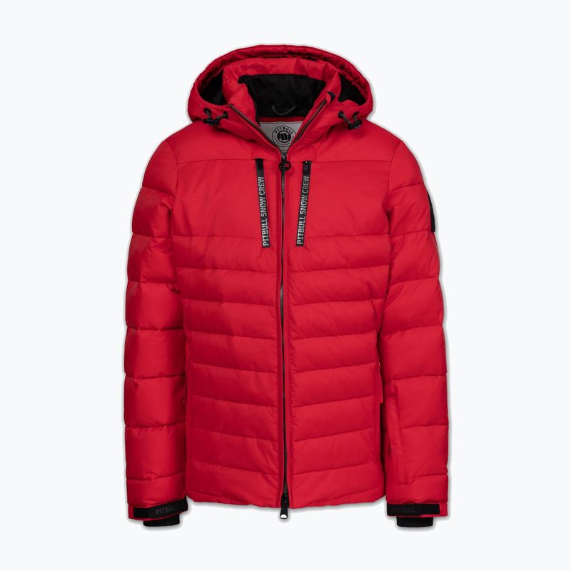 Kurtka zimowa męska Pitbull Crestline Padded Hooded red 5