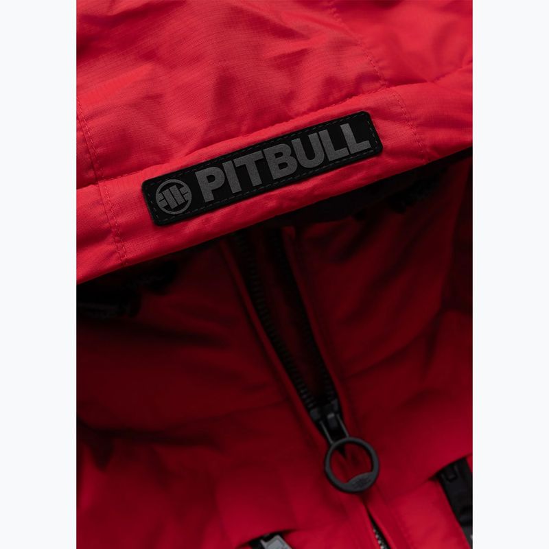 Kurtka zimowa męska Pitbull Crestline Padded Hooded red 10