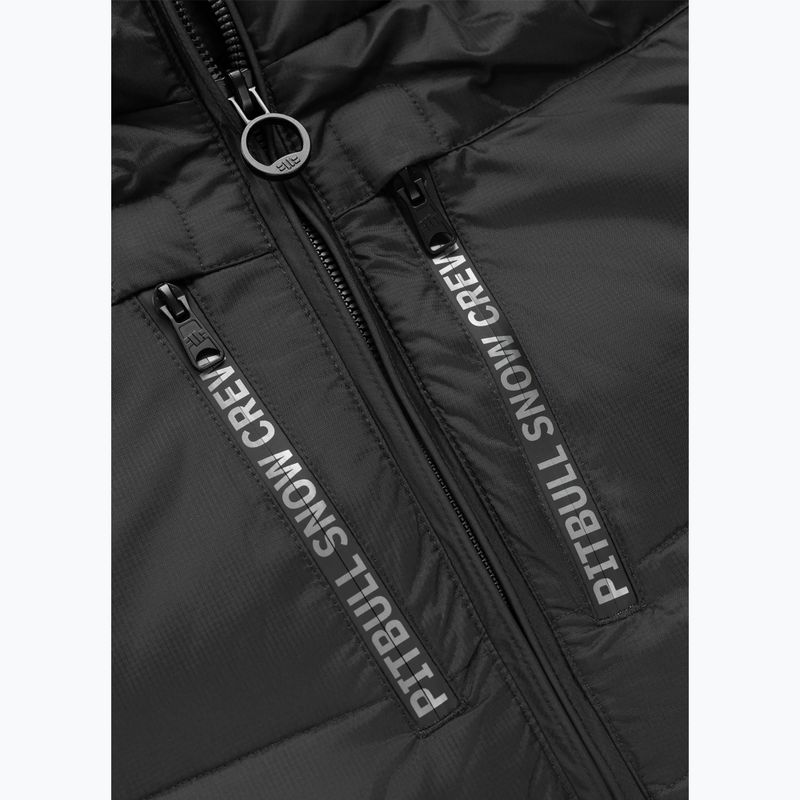 Kurtka zimowa męska Pitbull Crestline Padded Hooded black 8