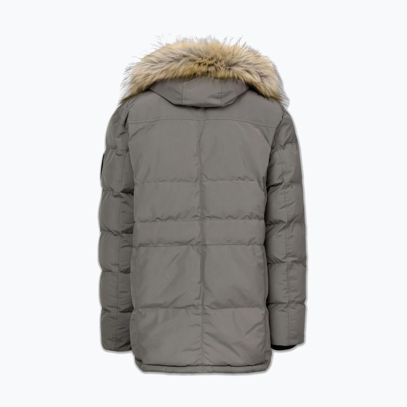 Kurtka zimowa męska Pitbull Forest Hooded Parka taupe 6