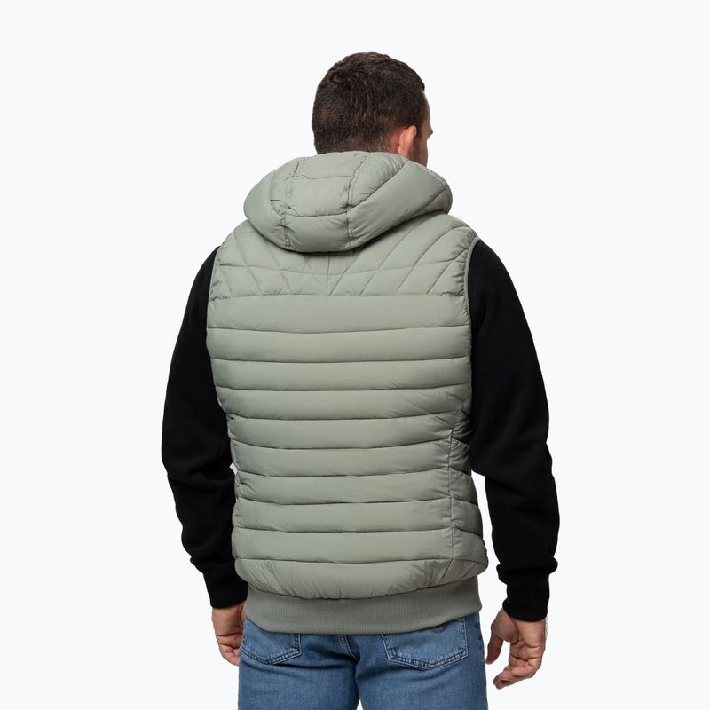 Bezrękawnik męski Pitbull Naylor Padded Hooded dusty salvia 4
