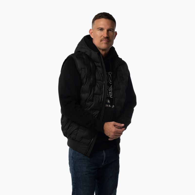 Bezrękawnik męski Pitbull Fisk Quilted Hooded black 4
