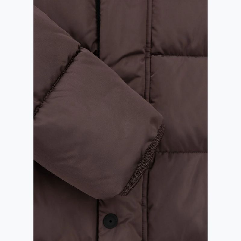 Kurtka zimowa damska Pitbull Amalia Padded Hooded dark chocolate 10