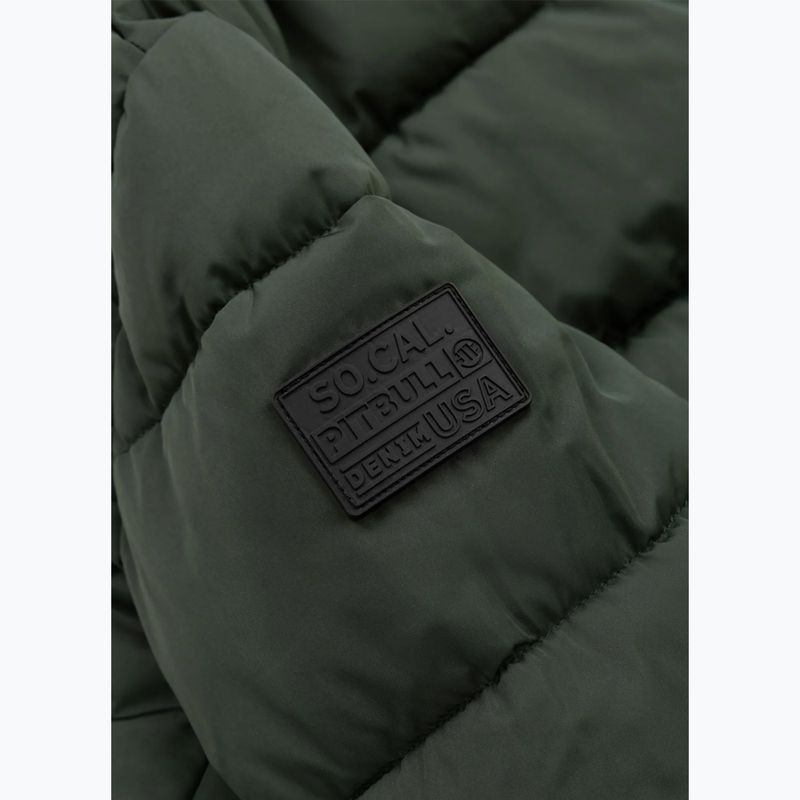 Kurtka zimowa damska Pitbull Amalia Padded Hooded dark green 9