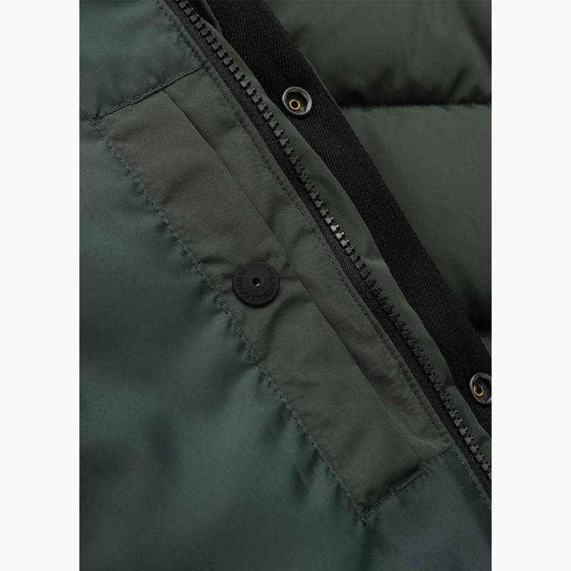 Kurtka zimowa damska Pitbull Amalia Padded Hooded dark green 12