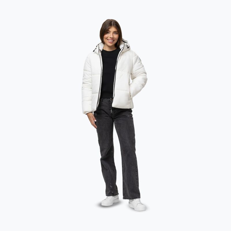 Kurtka zimowa damska Pitbull Vista Quilted Hooded off white 2