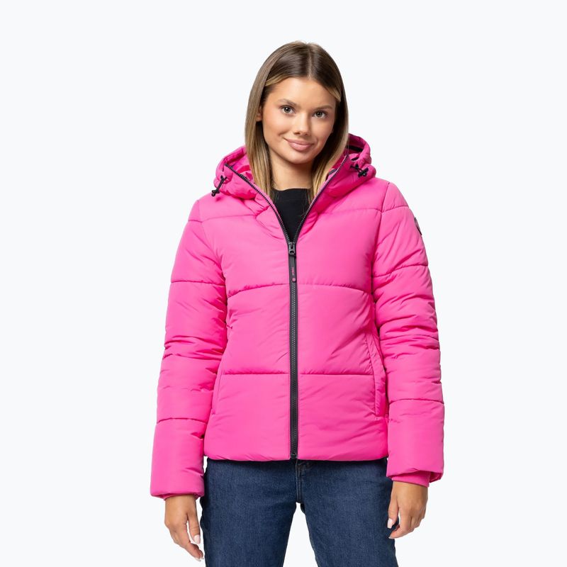 Kurtka zimowa damska Pitbull Vista Quilted Hooded pink