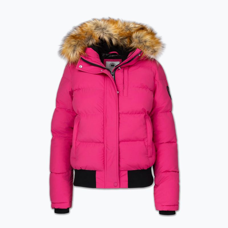 Kurtka zimowa damska Pitbull Azalea Quilted Hooded raspberry red 7