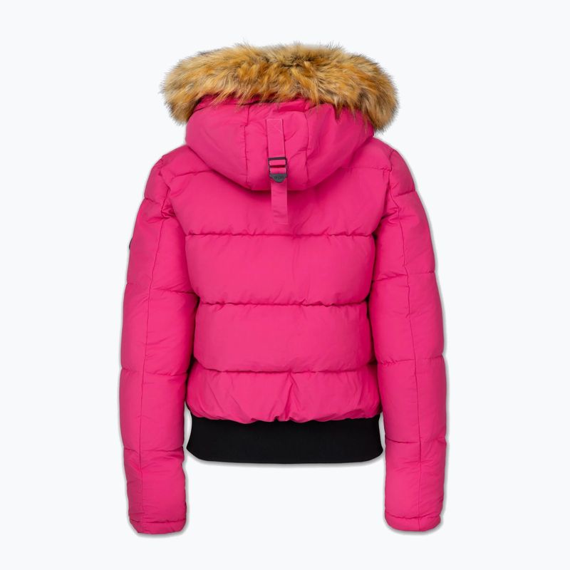 Kurtka zimowa damska Pitbull Azalea Quilted Hooded raspberry red 8