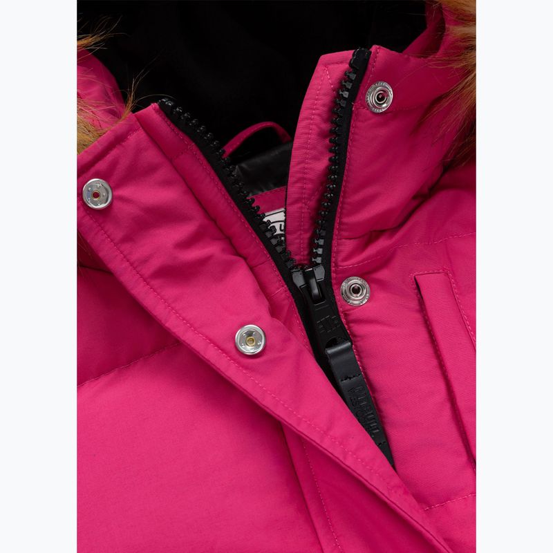 Kurtka zimowa damska Pitbull Azalea Quilted Hooded raspberry red 9