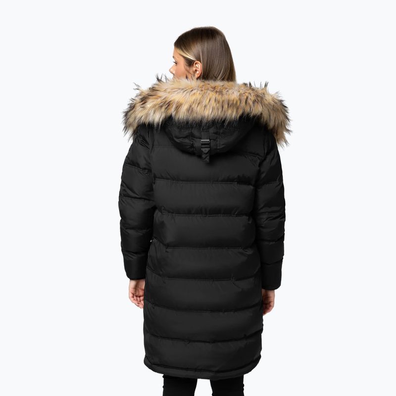 Kurtka zimowa damska Pitbull Queenston Padded Hooded black 3
