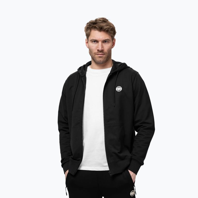Bluza męska Pitbull Nugget Small Logo Hooded Zip black 4