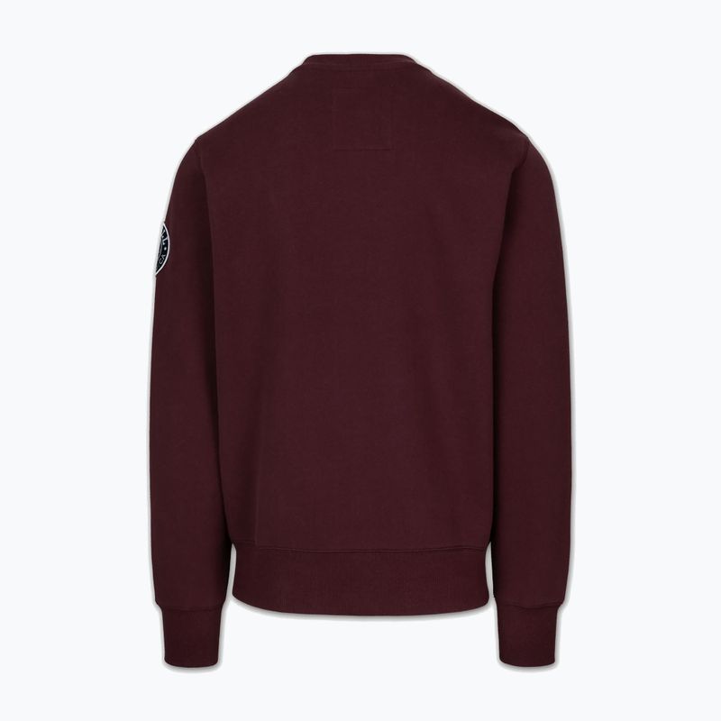 Bluza męska Pitbull Norton Crewneck dark burgundy 5