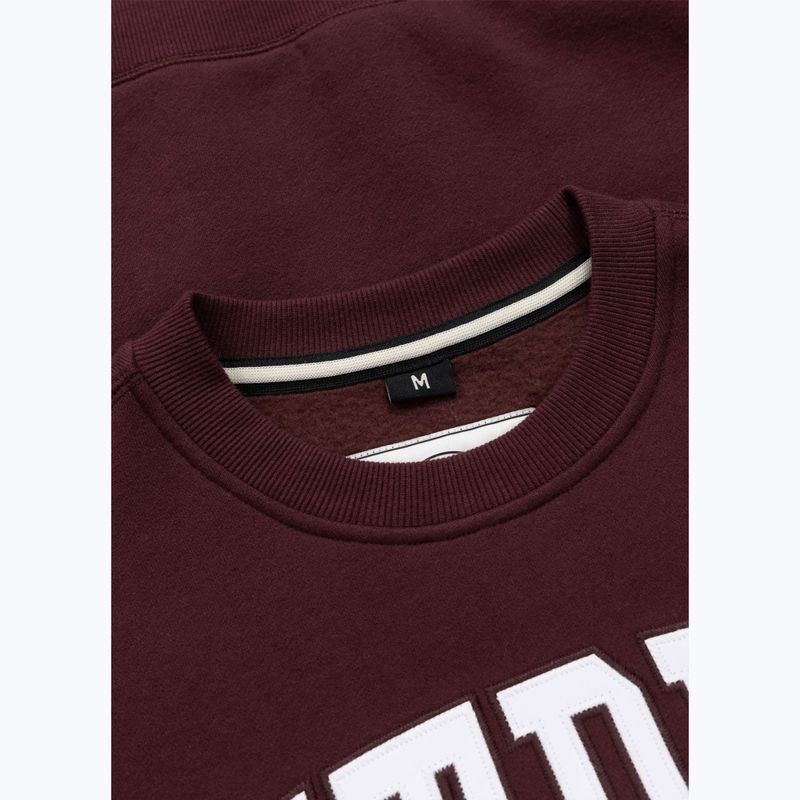 Bluza męska Pitbull Norton Crewneck dark burgundy 6