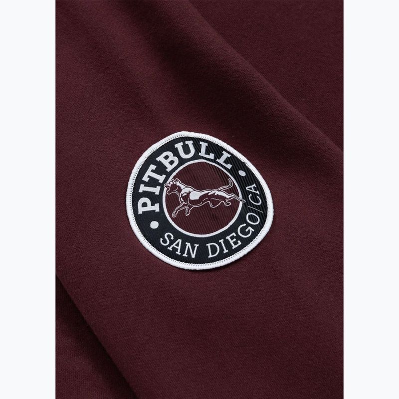 Bluza męska Pitbull Norton Crewneck dark burgundy 9