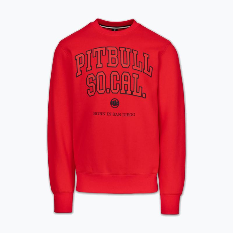 Bluza męska Pitbull So Cal Crewneck fluo/red 4