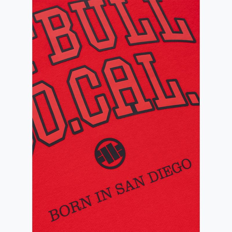 Bluza męska Pitbull So Cal Crewneck fluo/red 8