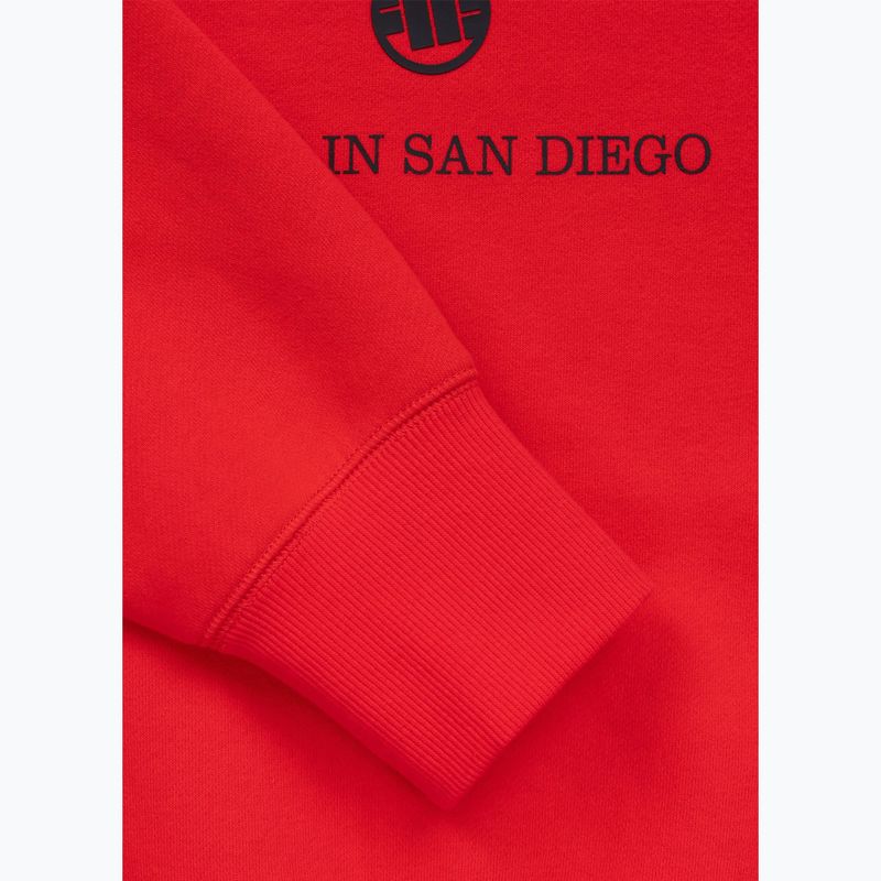 Bluza męska Pitbull So Cal Crewneck fluo/red 9