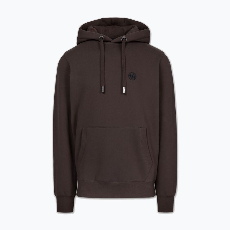 Bluza męska Pitbull Small Logo Hooded dark chocolate