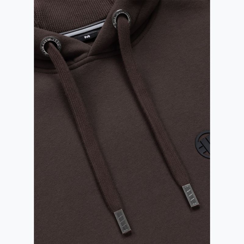 Bluza męska Pitbull Small Logo Hooded dark chocolate 3